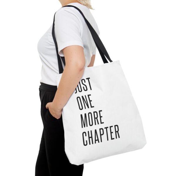 "Just One More Chapter" Tote Bag for Book Lovers