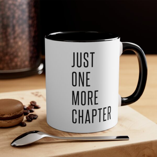 "Just One More Chapter" Accent Coffee Mug, 11oz - Image 8