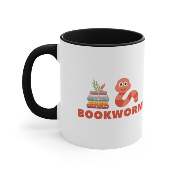 Bookworm Graphic Accent Coffee Mug, 11oz Various Colors - Image 6