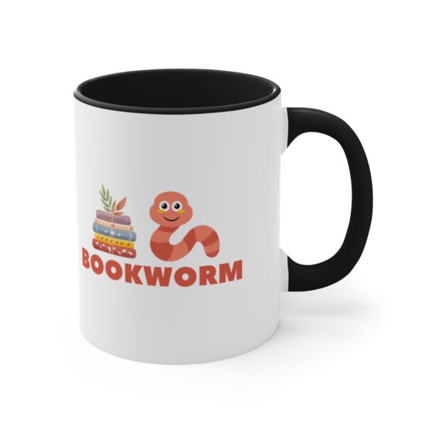 Bookworm Graphic Accent Coffee Mug, 11oz Various Colors - Image 7