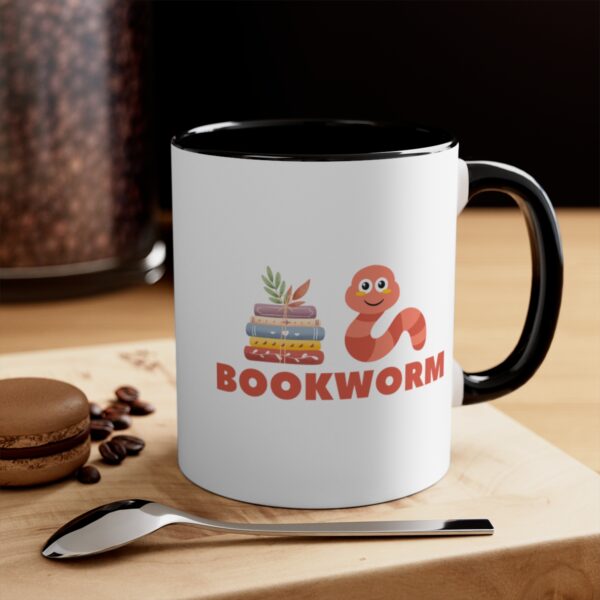 Bookworm Graphic Accent Coffee Mug, 11oz Various Colors - Image 8