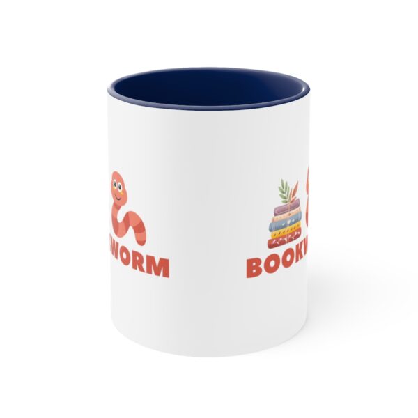 Bookworm Graphic Accent Coffee Mug, 11oz Various Colors - Image 9