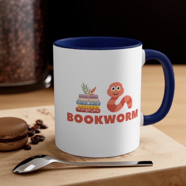Bookworm Graphic Accent Coffee Mug, 11oz Various Colors - Image 12