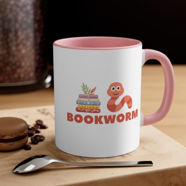 Bookworm Graphic Accent Coffee Mug, 11oz Various Colors - Image 20