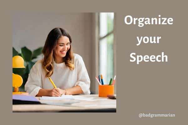 Organize Your Speech Blog Header