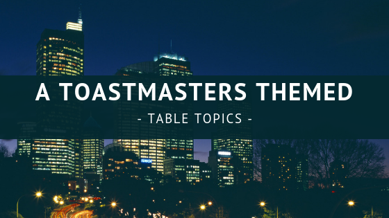 Toastmasters Table Topics