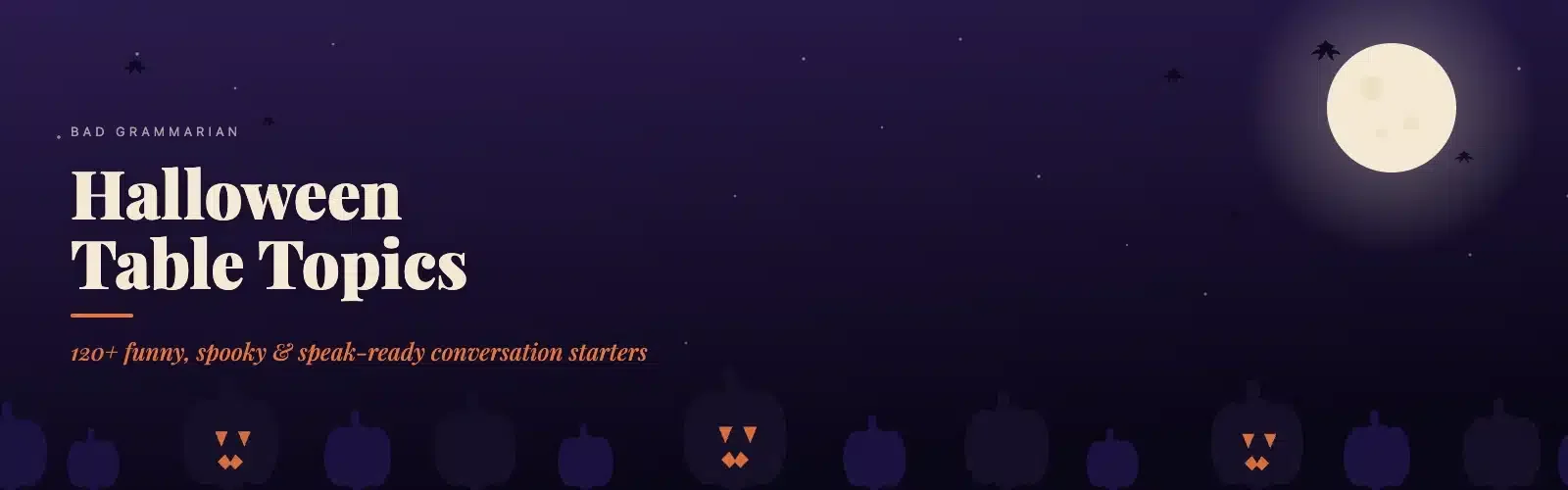 halloween table topics